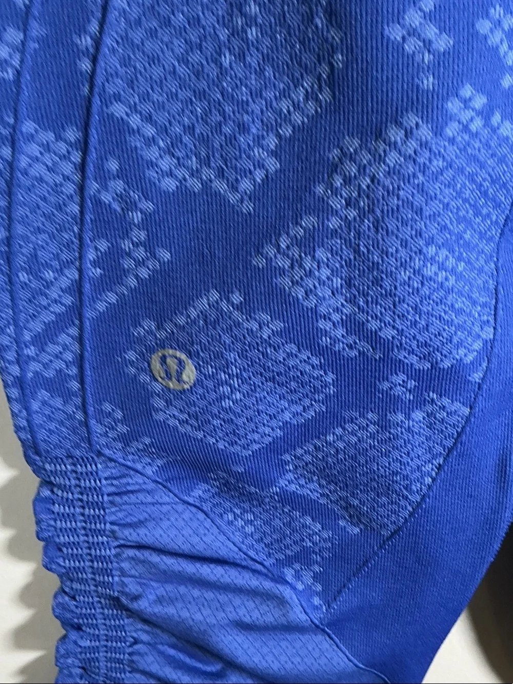 Lululemon Blue Cropped Leggings Ruched Hem Size 6 (Estimated)